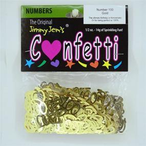 img 2 attached to 🎉 Shimmering Gold Confetti Number 100 - Retail Pack #7998 QS0