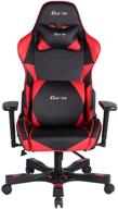 clutch chairz crank series: the ultimate gaming chairs with ergonomic design, office comfort, high performance, and lumbar support - black/red логотип