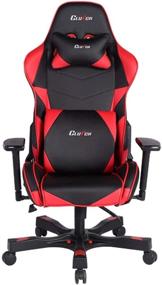 img 4 attached to Clutch Chairz Crank Series: The Ultimate Gaming Chairs with Ergonomic Design, Office Comfort, High Performance, and Lumbar Support - Black/Red