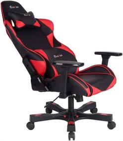 img 3 attached to Clutch Chairz Crank Series: The Ultimate Gaming Chairs with Ergonomic Design, Office Comfort, High Performance, and Lumbar Support - Black/Red