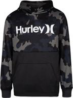 hurley pullover hoodie beetroot heather boys' clothing for fashion hoodies & sweatshirts logo