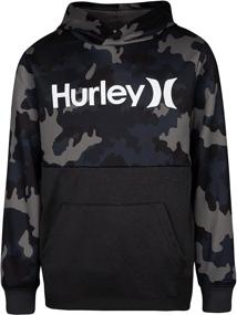img 3 attached to Hurley Pullover Hoodie Beetroot Heather Boys' Clothing for Fashion Hoodies & Sweatshirts