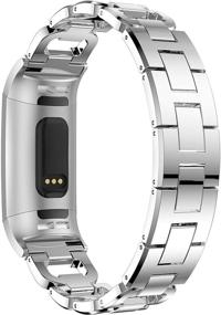 img 3 attached to Jiarusig Compatible With Fitbit Charge 3 Bands Women