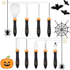 img 3 attached to Enhanced Stickit Graphix Pumpkin Carving Kit - 9 Piece Upgrade