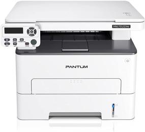 img 4 attached to 🖨 Copier Laser Printer All-in-One: Wireless, Mobile Printing, Auto Duplex, 32ppm Pantum M6702DW in Black & White
