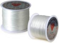 💎 60m/roll 1mm elastic crystal string cord for jewelry making bracelet beads thread - set of 2 rolls logo