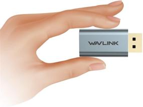 img 1 attached to 💻 Адаптер WAVLINK Displayport к HDMI 4K@60Hz, активный конвертер для телевизора, монитора, проектора - поддерживает 3D и 1920x1080@120Гц