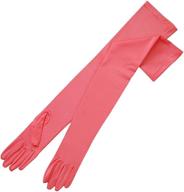 zaza bridal 23.5-inch long 4-way stretch matte satin dress gloves opera length 16bl logo