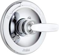 🚿 enhance your shower experience with delta faucet foundations shower valve trim kit and chrome handle - bt13010 (valve not included) logo