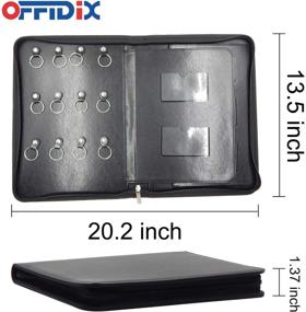 img 3 attached to 📁 OFFIDIX Zippered Portable Organizer: The Ultimate Access Control Solution for Executives and Commercial Door Products