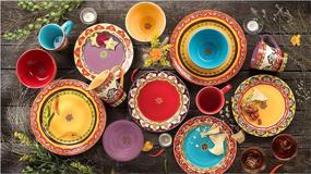 img 4 attached to 🍽️ Euro Ceramica Collection: Discover the Alluring Andalusian Inspired Dinnerware