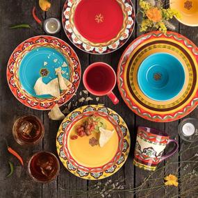 img 1 attached to 🍽️ Euro Ceramica Collection: Discover the Alluring Andalusian Inspired Dinnerware