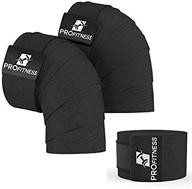 💪 profitness weightlifting knee wraps (pair) – adjustable compression sleeves for cross training, squats, powerlifting, weightlifting – enhance gym workout strength & stability – unisex логотип