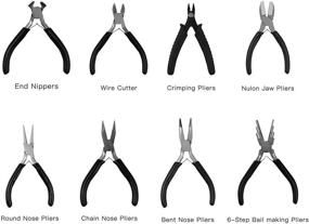 img 2 attached to 💎 Enhance Your Jewelry Making with the Faluckyy Jewelry Pliers Set: 8pcs Micro Jewelry Pliers, Perfect for Crafting Exquisite Jewelry Pieces