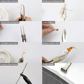 img 1 attached to 💎 Enhance Your Jewelry Making with the Faluckyy Jewelry Pliers Set: 8pcs Micro Jewelry Pliers, Perfect for Crafting Exquisite Jewelry Pieces