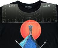 👕 skyg tshirt alignment tool- vinyl ruler guide for perfectly centered designs - transparent acrylic rulers for vinyl press, screen printing, heat press, sublimation, htv, cricut (onepcs) logo