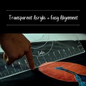 img 2 attached to 👕 SKYG Tshirt Alignment Tool- Vinyl Ruler Guide for Perfectly Centered Designs - Transparent Acrylic Rulers for Vinyl Press, Screen Printing, Heat Press, Sublimation, HTV, Cricut (OnePcs)