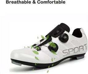 img 3 attached to Cycling Premium Spinning Cleats Comfortable Women's Shoes for Athletic