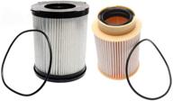 🚘 fuel filter combination replacement for nissan titan xd 2016-2019 5.0l v8 diesel engine - ifjf ff63017nn & fs53029nn: replaces 7 micron 16403ez41a & 12 micron 16403ez40a logo