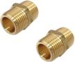 brass pipe fitting nipple male logo