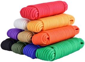 img 4 attached to 🌈 Yimaa 10 Pack Paracord 550: Assorted Colorful Bracelet String Rope for DIY Braiding & Outdoor Activities