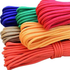 img 2 attached to 🌈 Yimaa 10 Pack Paracord 550: Assorted Colorful Bracelet String Rope for DIY Braiding & Outdoor Activities