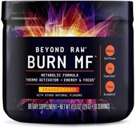 🔥 beyond raw burn mf metabolic formula thermo activator - energy & focus support, orange mango flavor, 30 servings logo