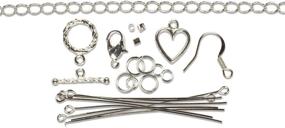 img 1 attached to 💍 Cousin Jewelry Basics Starter Pack - Silver: 145-Piece Bundle for Crafting and Design