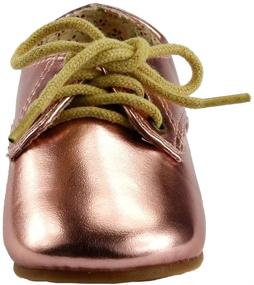 img 2 attached to ✨ Туфли для девочек "Shimmer and Shine" от Doll Maker Toddler Metallic Oxford 💃