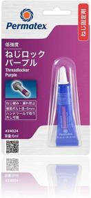 img 2 attached to 🔒 6 ml Tube of Permatex 24024 Low Strength Purple Threadlocker: Enhance Thread Security