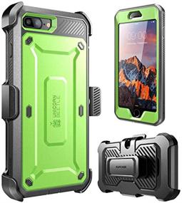 img 2 attached to 🦄 Unicorn Beetle Pro Series Green Case for iPhone 7 Plus/8 Plus - Full-Body Rugged Holster with Built-in Screen Protector