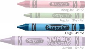 img 2 attached to 🖍️ Большие красные карандаши Crayola для детей - 12 штук, 4 дюйма х 7/16 дюйма - художественные инструменты