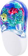 🐠 jasco led night light, tropical aqualites, plug-in, color changing, light sensing, auto on/off, energy efficient, showcasing soothing oceanic image of coral reef & clownfish, 10908 логотип