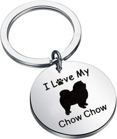 img 4 attached to 🐾 Chow Chow Dog Gifts – FUSTMW Keychain for Chow Chow Pet Owners, Animal Lovers, and Friends