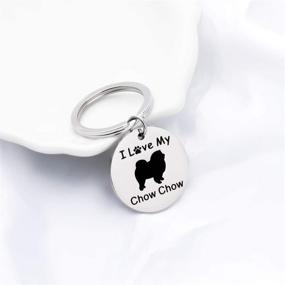 img 1 attached to 🐾 Chow Chow Dog Gifts – FUSTMW Keychain for Chow Chow Pet Owners, Animal Lovers, and Friends