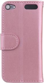 img 2 attached to 🦄 Ranyi iPod Touch 7 Case: Glitter Unicorn Embossed Wallet Case for iPod Touch 5/6/7 (Rose Gold)