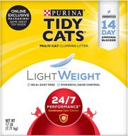 🐈 purina tidy cats lightweight performance clumping cat litter - 24/7 odor control logo