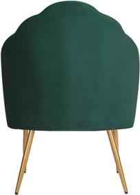 img 2 attached to 💺 Rivet Sheena Glam Tufted Velvet Shell Chair, 23.5" Wide, Emerald - Exclusive from Amazon Brand