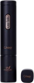 img 4 attached to 🍷 CHEER MODA Electric Wine Opener Corkscrew - Easy Bottle Opening with Foil Cutter, Cordless & Battery Powered (Black) - Best Wine Lover's Gift Idea!