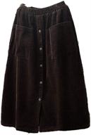 👗 laovanin women's corduroy elastic coffee skirt - fashionable women's clothing logo