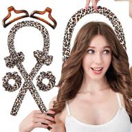 🐆 mimoji: silk hair roller headband for effortless heatless curls - best for natural waves, large curls, and diy styling; safe for long and medium hair | tik tok's #1 choice with leopard print logo