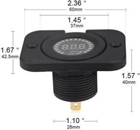 img 3 attached to 💧 Enhanced WATERWICH 12V DC Waterproof Voltmeter: LED Digital Display for Marine Car Motorcycle, Truck, Boat, RV Battery Testing