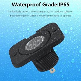 img 2 attached to 💧 Enhanced WATERWICH 12V DC Waterproof Voltmeter: LED Digital Display for Marine Car Motorcycle, Truck, Boat, RV Battery Testing