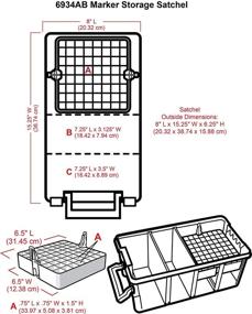 img 2 attached to 🎨 ArtBin 6934AB Satchel with Marker Tray, Clear Plastic Storage Case - Art & Craft Organizer (Semi)