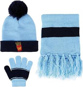 img 4 attached to Unisex 3 Pieces Winter Gloves Beanie