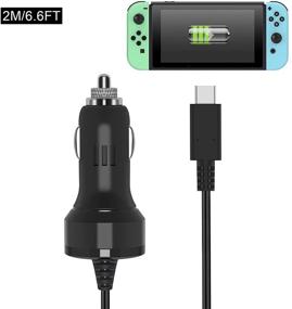 img 3 attached to 🚗 FYOUNG Car Charger for Nintendo Switch: High-Speed Adapter Compatible with Switch/Switch Lite/Switch OLED - Includes 6.5 FT USB Type-C Charger Cable