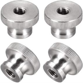 img 3 attached to Uxcell Knurled Thumb Nuts Stainless Hardware and Nails, Screws & Fasteners