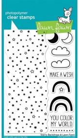 img 1 attached to 🌟 Lawn Fawn Starry Backdrops Clear Stamps - Add Sparkle to Your Crafts #LF664