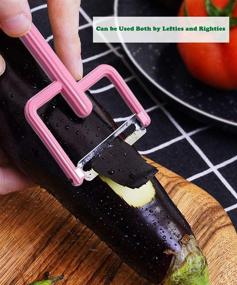 img 2 attached to Unstoppable Ultra Sharp Stainless Steel Blade Potato Peeler for Kitchen – Pink