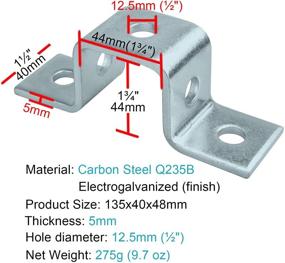 img 3 attached to ⚡️ Electrogalvanized Connector Bracket with Optimized Thickness Channel